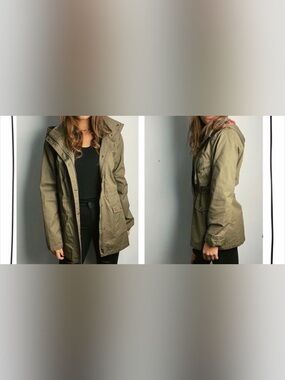 Women’s Olive Utility Anorak Jacket